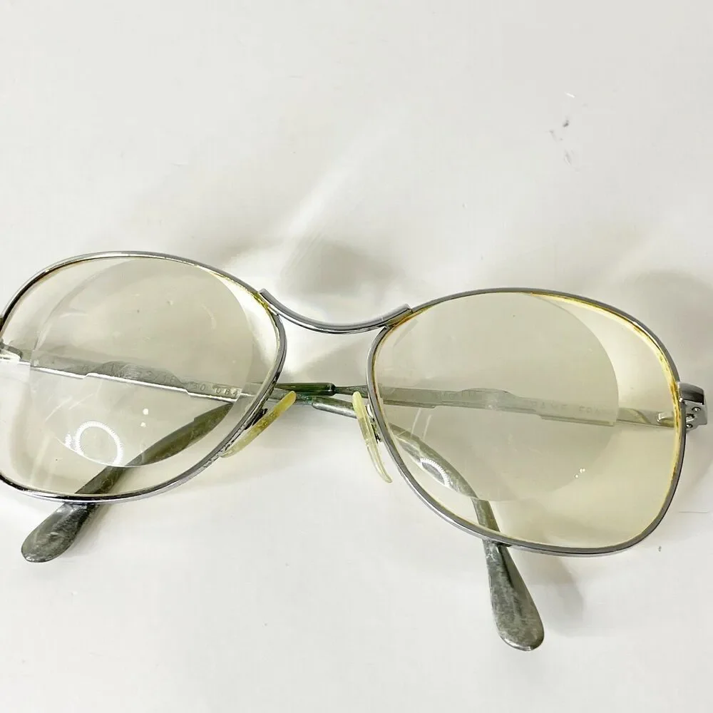 Vintage Comet Eyeglasses 52-18-130 Bifocal Lens Metal Frame Retro MCM 80s France
